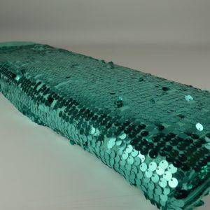 Paillettenstof XL - Aqua blauw - Rol